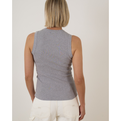 Rijp Khloe Ribbed Tanktop Grey