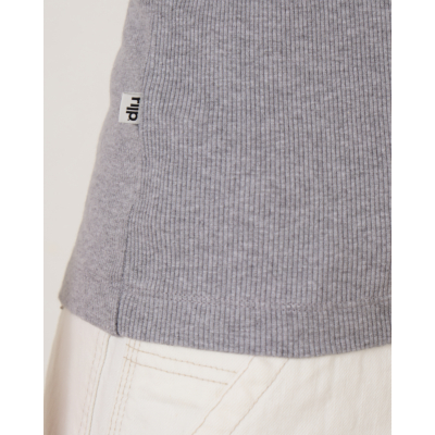 Rijp Khloe Ribbed Tanktop Grey