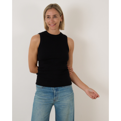 Rijp Khloe Ribbed Tanktop Black