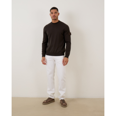 Stone Island Crewneck Sweater Dark Brown