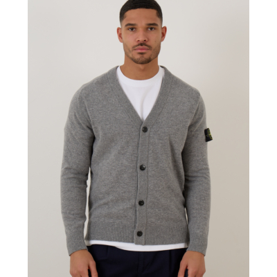 Stone Island Wool Cardigan Grey