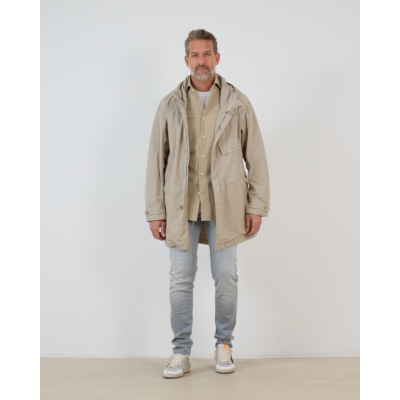 100 Hands Casual shirt LM VAR6 dark taupe