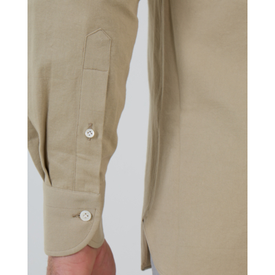 100 Hands Casual shirt LM VAR6 dark taupe