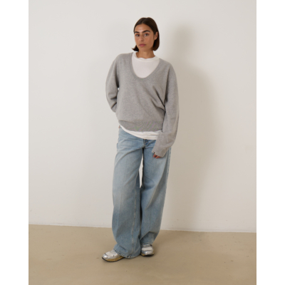 Extreme Cashmere N°424 Jacob Sweater Grey