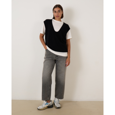 Extreme Cashmere N°423 Lord Sleeveless Pullover Raven