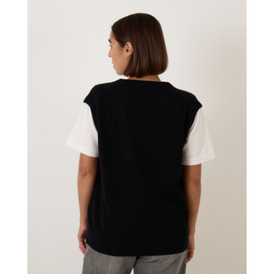 Extreme Cashmere N°423 Lord Sleeveless Pullover Raven