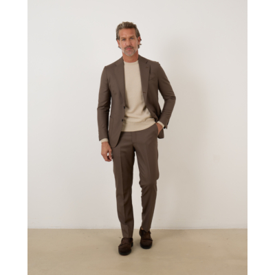 De Petrillo Single breasted Posillipo Suit Brown