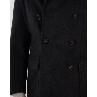 De Petrillo Peacoat Jacket Anthracite