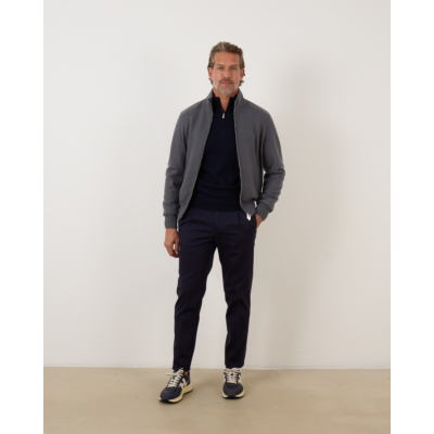 Gran Sasso Half Zip Pullover Navy