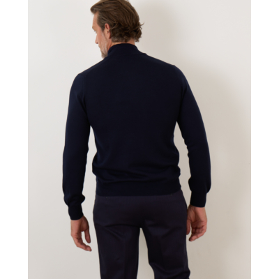 Gran Sasso Half Zip Pullover Navy