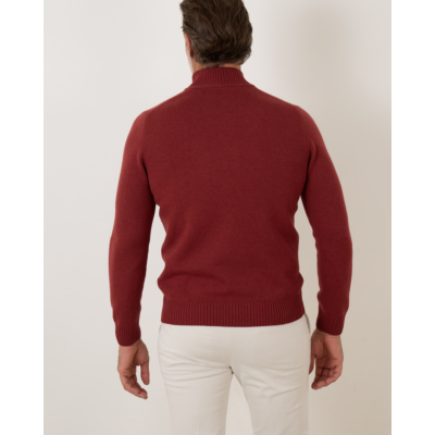 Gran Sasso Half Zip Pullover Brique