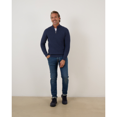 Gran Sasso Zip Pullover Knit Jeans