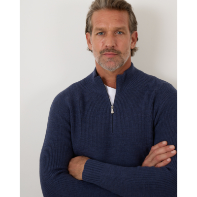Gran Sasso Zip Pullover Knit Jeans