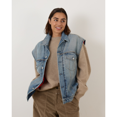 Tenue Hopper Sleeveless Jacket Blue