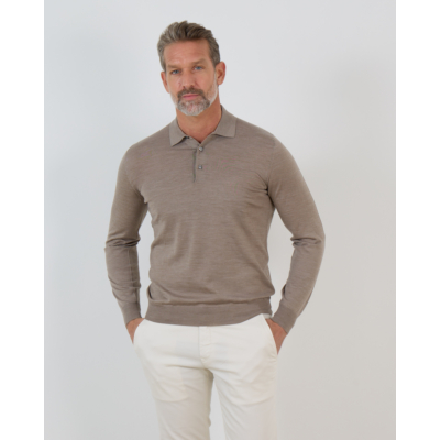 Fedeli Pullover polo 46 sand