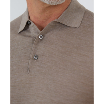 Fedeli Pullover polo 46 sand