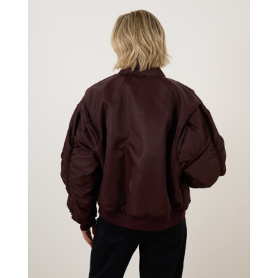 Sea Me Happy Jax Bomber Unisex Dark Brown