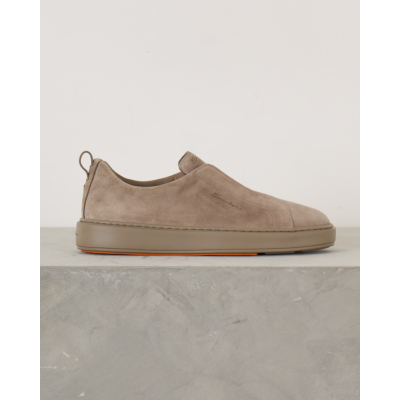 Santoni  Taupe Slip-on Sneaker