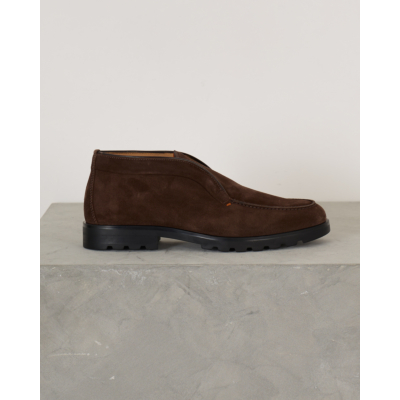 Santoni  Rock Instapschoen Dark Brown