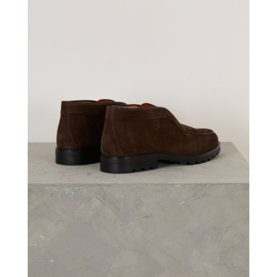Santoni  Rock Instapschoen Dark Brown