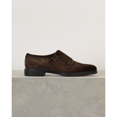 Santoni  Dark Bruin Slip-on Sneaker
