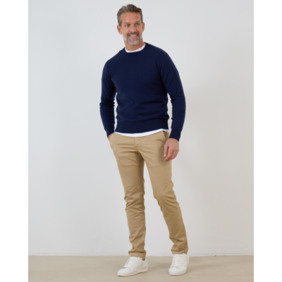 Doriani Cashmere Pullover round neck 21018 navy
