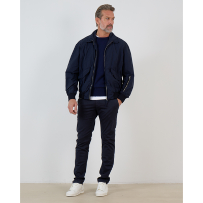Doriani Cashmere Pullover round neck 21018 navy