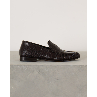 Posa Penny Loafer Wrinkle Cacao