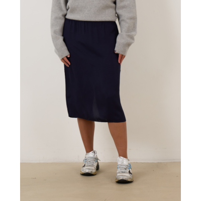 Tibi The Slip Skirt Navy