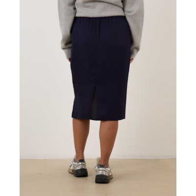 Tibi The Slip Skirt Navy