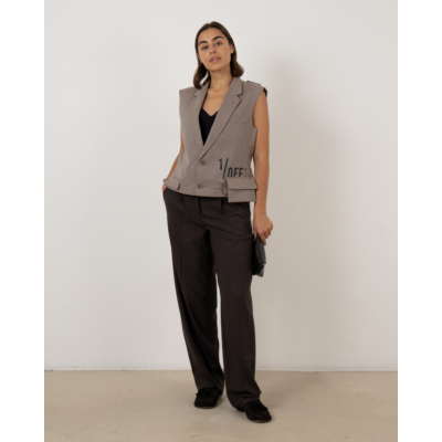 1/OFF Short Grey Gilet