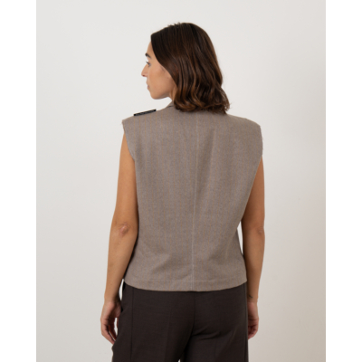 1/OFF Short Grey Gilet