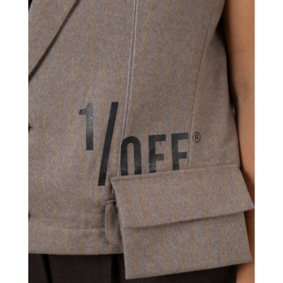 1/OFF Short Grey Gilet
