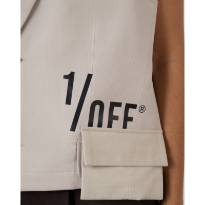 1/OFF Short Beige Vest