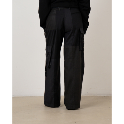 1/OFF Patchwork Pants Black