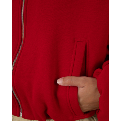 Penn&Ink Bomber cardigan with red print