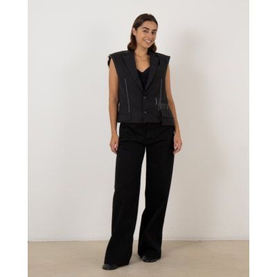 1/OFF Short Black Gilet