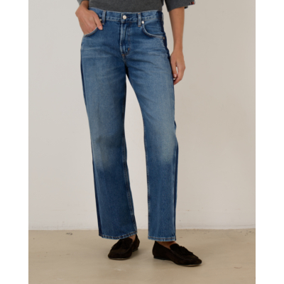 Citizens of Humanity Liro Straight Tuxedo Stripe Jeans Blue