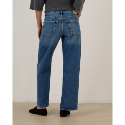 Citizens of Humanity Liro Straight Tuxedo Stripe Jeans Blue