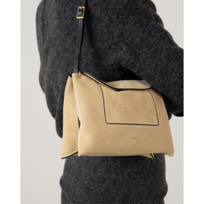 Wandler Penelope Slouch Bag Beige Suede