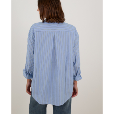 Xírena Hayven Lange Blouse Gestreept Blauw