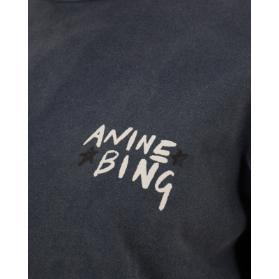 Anine Bing Sweater met tekst Zwart