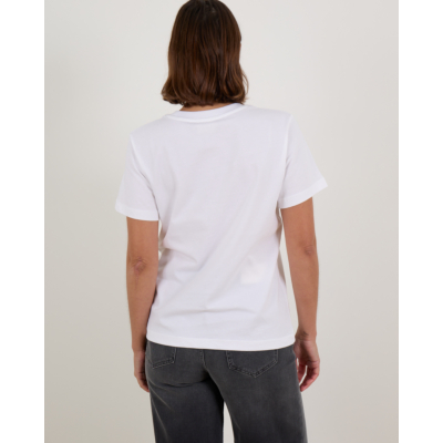 Closed Wit T-Shirt van Organisch Katoen