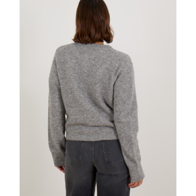 Closed Wollen Vest Grijs