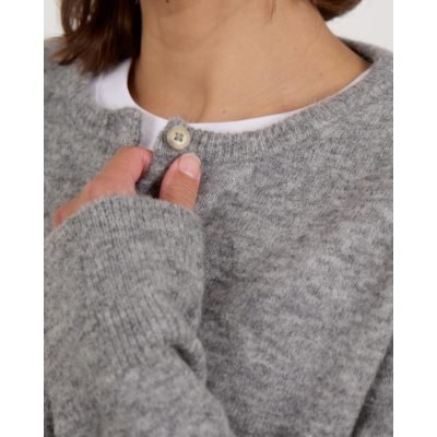 Closed Wollen Vest Grijs