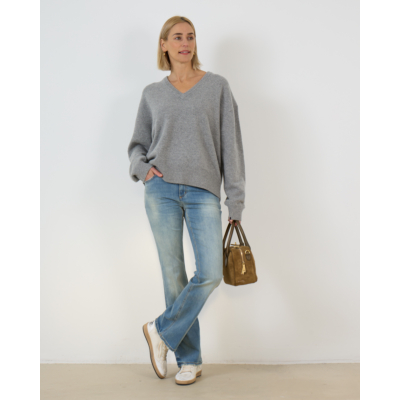Closed Jovanna Flared Jeans met Stretch Stonewashed Blauw
