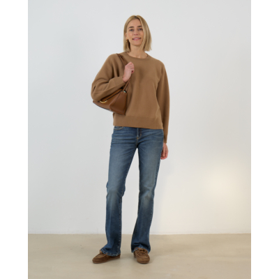 Cambio Paris Flared Jeans Verwassen Donker Blauw