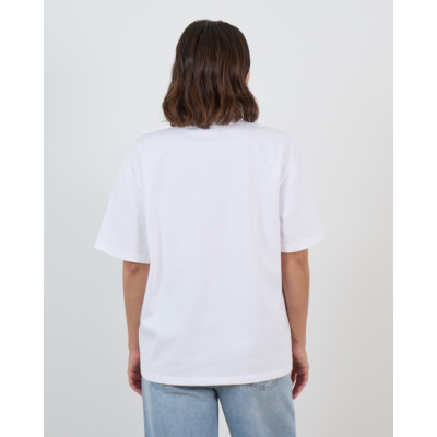 Ganni Katoenen Tijger Graphic T-Shirt Wit