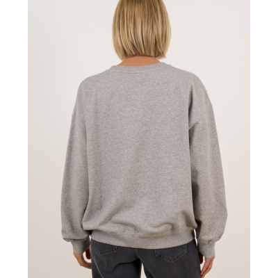Ganni Kitten crewneck sweater grijs