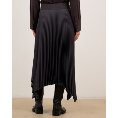 Joseph Ade asymmetric midi skirt grey